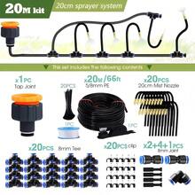 Free Bending Universal Sprinkler Set, Equipped With 8mm Hose Courtyard Sprinkler Cooling System, 7.87 Inch Hose With 360 Degree Adjustable Brass Nozzle, Suitable For Vegetable, Lawn And Garden Irrigation Systems - Universal Set - View 3