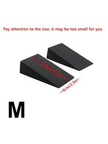 2pcs Adjustable Wedge Blocks And Calf Stretching Incline Boards - Triangular Yoga Bricks For Stability Training, Leg Strength And Balance - Durable Black Fitness Equipment For Weightlifting, Leg Rehab And Deep Stretching, Smooth Surface, Sturdy Structure, Training Accessories For Gym Users, Yoga Blocks, Squat Wedges, Fitness Lifting, Incline Ramps, EVA Calf Raises, Stretching, Heel Raises, Slant Boards - Black - View 11