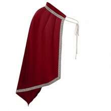 Herr Cosplay-kläder - 251218 Svart halvaxlad kappa - En storlek - Visa 3