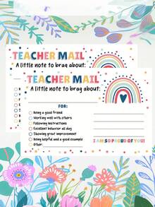 50pcs/100pcs Thick Cardstock Paper, Smooth Writing Surface, Suitable For Classroom, Baby Shower Games, And Keepsakes - Multicolor - View 1