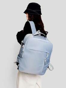 Dedoo Women's Polyester Laptop Backpack, Multi-Pocket Design, Lightweight Casual, Suitable For Students, Office, Travel And Daily Activities - Multicolor - View 7
