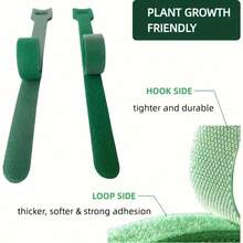 10/100/300pcs Reusable Adjustable Green Garden Nylon Plant Ties, Non-Slip - Ideal For Climbing Plants, Support And Garden Maintenance | And Easy-To-Use Gardening Tool - Multicolor - View 6