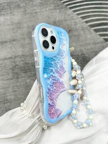 奶油质感透明彩绘卡通手机壳，带链条，兼容 14、14 Pro、14 Pro Max、13、13 Pro、13 Pro Max、11、11 Pro Max、12、12 Pro、12 Pro Max、XR、XS、15、15 Pro、15 Pro Max、16、16 Pro、16 Pro Max、17、17 Pro、17 Air、17 Pro Max 系列 - 彩色 - 查看 4