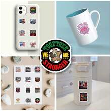 50Pcs Together We Are America Stickers Graffiti Stickers For Water Bottle, Guitar, Luggage, Phone, Case, Laptop, Skateboard, Gift - A - View 6