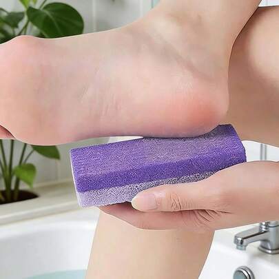 1pcs Foot Pumice Stone Exfoliating File, Dead Skin Remover, Foot Care Pedicure Tools, Salon Foot Scrub Pad, Rubbing Board, Pedicure Exfoliating Tool For Men And Women,Double-Sided Foot File,Volcanic Lava To Remove Dead Skin, Foot Scrub, Callus Remover For Hand And Body, Used For Household Personal Cleaning And Care Tools