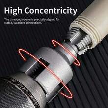 4Pcs/Set Internal & External Pipe Threading Tool(1/2'' 3/4'' Dies), 2026 New Function Pipe Thread Cutting Tool, Electric Drill Compatible PVC & Plastic Pipe Threader Kit For Home Repair - Multicolor - View 3