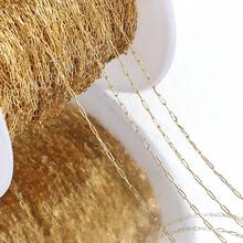 2米/10米超细不锈钢链,金色/钢色,串珠链,十字链,适合DIY项链、手链、珠宝制作 - 不銹鋼鏈條 - 查看 7