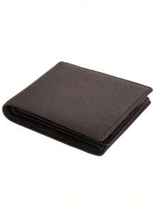 Men Wallet Genuine Leather Wallet Bifold ID Credit Card Holder Purse Large Capacity - Coffee Brown - View 4