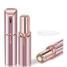 1pc Aesthetic Mini Lipstick Design Electric Women's Facial Hair Remover, USB Rechargeable Painless Facial Trimmer, Portable Compact Shaver For Lip And Peach Fuzz, Essential Travel Beauty Tool - Multicolor - View 17