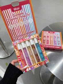 5PCS Gift Box Fragrance Spray Set, Limited Edition Gourmand Fragrance Mist, Long-Lasting Natural Sweet Scent,Portable Air Freshener For Home,Bedroom, Bathroom, Ideal For Dates, Parties, Vacations, Daily Use, Perfect Gift For Women, Friends And Family - Gift Set - View 7