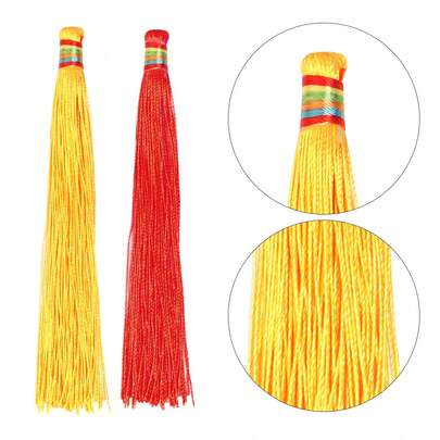 10 chiếc/gói tua rua nhiều màu sắc, tổng chiều dài 12-13cm, tua rua thủ công kiểu Trung Quốc, phụ kiện cho Hanfu, đánh dấu trang DIY, mặt dây chuyền, đồ thủ công.