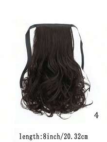 Women's Wig Short Curly Hair Ponytail Bandage Type Big Wave Short Wig Ponytail Short Ponytail Braid, Clip Type Pear Curl Medium Long Wig Braid, Natural And Lifelike. - Multicolor - View 16
