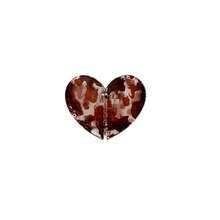 1pc Heart-Shaped Magnetic Hair Clip For Half-Up Or Thin Hair, 2-In-1 Non-Slip Hair Claw Clip For Left And Right Strands, Easy To Create Elegant Feminine Hairstyles, Hair Design Styling Decoration, Perfect Gift For Women, Available In Leopard Print And Solid Color - Heart-shaped Hair Clip - View 13