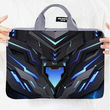 1个赛博朋克风格笔记本电脑包，印花笔记本电脑内胆包，时尚便携手提包 - 彩色 - 查看 40