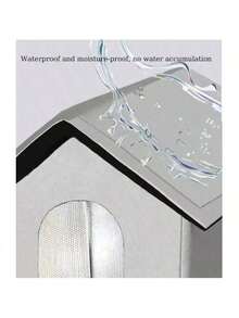 1pc Waterproof Oxford Cloth Cat Bed, Outdoor Cat House, Winter Warm Dog Bed, Foldable And Portable, Washable Aluminum Foil Pet House, Insulated Material For All Seasons, Waterproof And Insulated Pet Shelter, Outdoor Cat Cabin With Support Legs, Warm In Winter Foldable Design, Suitable For Stray Animals, All-Weather Use - M - 查看 2