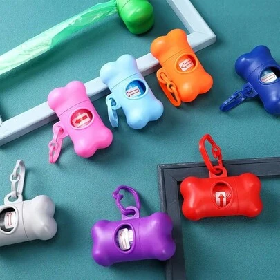 Portable Pet Garbage Bag Dispenser, Luxurious And Stylish Dog Manure Rack, Small Dog Manure Bag Dispenser With Hooks, Cleaning Supplies Suitable For Multiple Scenarios, Is The Perfect Gift For Dog Lovers