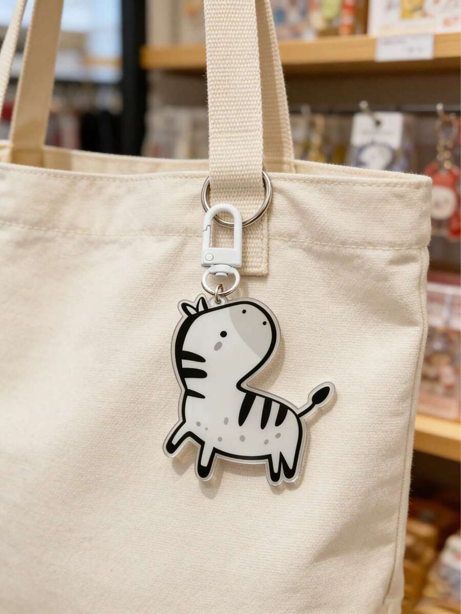 Pequeño león del sol, llavero de acrílico de cebra, llavero de pequeño león lindo | Colgante de bolso de la serie de curación, estilo de nicho y sin colisión, llavero de coche de alta gama versátil y exquisito, adecuado para colgante de mochila, colgante de llavero, pequeño regalo exquisito - Multicolor - Ver 1