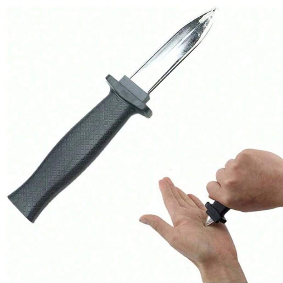 1/2/5pcs Retractable Knife Toy, Hidden Blade Joke Toy, Magic Plastic Knife, Christmas Gift, Party Favor - Multicolor - View 1