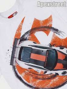Godspeed F1 Dreams T-Shirt, High Quality Thick Heavyweight, New Autumn Fashion For Men, Premium Cotton Fabric, Suitable For Street Style, Machine Washable, Daily Gift,Mens Clothes,Graphic Tee,Summer Clothes,Summer Tops,Easter Outfits,Spring Clothes ,Shirts - 白色 5 - 查看 3