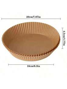 100 buc/50 buc hârtie absorbantă de ulei pentru friteuza cu aer, potrivită pentru grătar, deserturi, pui prăjit - hârtie siliconica non-fluorescentă, aplicabilă pentru cuptor, cuptor cu microunde, friteuză cu aer, ustensile de copt, provizii alimentare pentru petreceri, Ziua Mamei, ziua de naștere, nuntă - culoare adevarata - Vizualizare 3