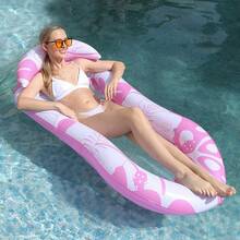 1/2pcs Inflatable Pool Float, Sunbathing Lounger, Beach Sunbathing Raft, Fine Mesh Design Ensures Full Water Immersion, 4pcs Durable PVC Material, River/Lake Floating Mat With Built-In Pillow, Inflatable Water Hammock, Sofa, Floating Chair Raft, Adult Men Summer Water Party Entertainment Leisure Holiday Private Pool Lounge - Multiple Styles - View 16