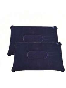 2 piezas Almohada inflable portátil para acampar al aire libre - Almohada suave para siesta, almohada y colchoneta de dormir compacta para mochilero/viaje - Juego de almohada inflable ligera, esencial para campista, relajación de picnic, equipo de sueño de aventura - Multicolor - Ver 10