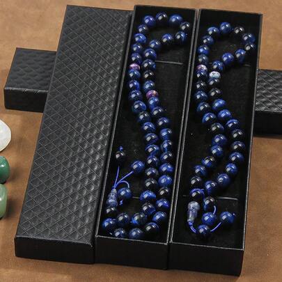 33/45颗10毫米虎眼石手链，时尚设计，适合日常佩戴，亦可作为装饰饰品，适合斋月佩戴，附赠精美礼盒