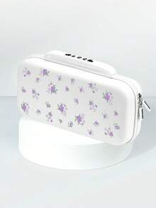 1pc Purple Floral Pattern Protective Case/Cover, Compatible With Switch2 (2025), Switch NS, Switch OLED, Switch Lite, Accessories For Switch 2nd Gen/Switch, Full Set Including Storage Bag, Game Card Case, Best Gift For Switch Players - View 11