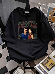 T-shirt femme imprimé Vintage Charmed Émission de télévision 2002 Promo T-shirt - Noir - Voir 2