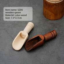 一套木制胡椒研磨器和盐研磨器，可调节陶瓷研磨器，桌面配件，新鲜调味，完美礼物 - 彩色 - 查看 12