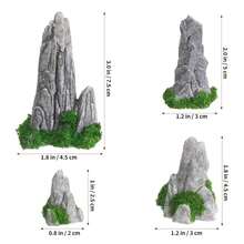 14pcs Mini Zen Garden Stones And Figurines - Resin Made Small Landscape With Mini Statues, Suitable For Zen Garden, Aquarium Decor, Desktop Zen Garden - Portable Outdoor/Mini Scene, Desktop Decor - Rockery Set - View 3