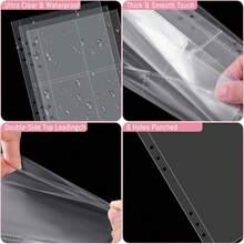 Kpop Photocard Binder With 25 Pages 4-Pocket Card Collector Album With 200 Card Slots PU Leather Cover Organizing Cards - Multicolor - View 5