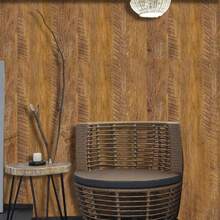 1卷复古棕色木纹自粘墙纸，加厚防水防潮，适用于客厅和卧室旧家具翻新，仿旧棕色木纹，客厅卧室墙面翻新神器 - 均碼 - 查看 5