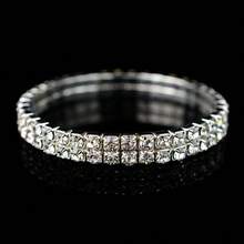 1 pièce Bijou populaire, Bracelets sertis de diamants, Bracelets à bouche ouverte à la mode pour dames, Cadeaux de style simple pour mariées, Accessoires de boule industrielle, Soirées dansantes, Été - Argent - Voir 7