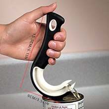 Manual Can Opener, Hook-Shaped Easy To Grip, Durable ABS Material, Suitable For Home And RV Kitchen, Ideal Household Item - View 5