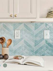 1pc 30*30cm 3D Self-Adhesive Tile Sticker, Waterproof Oil-Proof Wall Decal For Kitchen Bathroom Home Renovation - 1PC - View 9