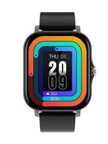 CHAONB Smartwatch con llamada y visualización de mensajes, reproductor de música, seguimiento deportivo para hombres y mujeres, conectado al teléfono, reloj inteligente de moda, rastreador deportivo, Bluetooth, notificación, frecuencia cardíaca, monitoreo del sueño, agenda telefónica, registro de llamadas, alarma, cámara remota, clima, temporizador, electrónica de consumo, alarma, SMS, aplicaciones sociales, notificación, reloj digital de muñeca - Negro - Ver 14