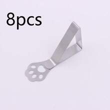 Table Cloth Clips For Outside Inside Table 8 Pcs, Butterfly Shape, Cat Paw Shape,Leaf Shape Picnic Tablecloth Holder Clip, Large Stainless Steel Decorative Cover Clamp For Heavy Duty Party Wedding Restaurant Camping Essential, Birthday, - Multicolor - View 7