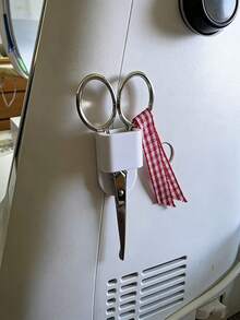 3件套缝纫机剪刀收纳盒，带双面胶，多功能缝纫用品整理盒，剪刀和镊子分类收纳盒，节省空间的桌面收纳，适合缝纫和手工爱好者 - 多色 - 查看 8