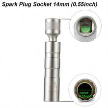 火花塞套筒扳手适配器 14mm 16mm 安装更换维修套件 旋转扭矩磁性拆卸间隙工具 汽车 - Spark Plug Socket - 查看 14