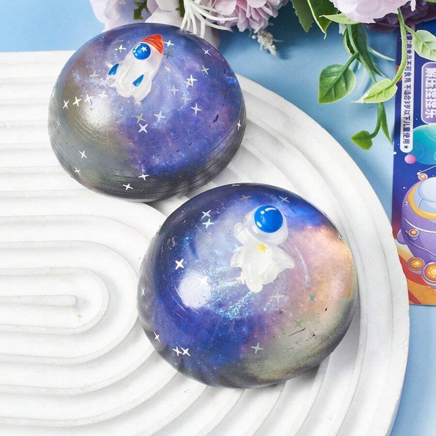 1个2026最新宇宙星球冒险挤压玩具，减压指尖玩具 - 完美礼物、生日礼物、理想礼物、惊喜礼物、节日礼物、情侣礼物、万圣节礼物、圣诞礼物、游戏玩家礼物 - 挤压玩具，减压必备 - 彩色 - 查看 1