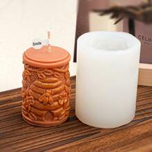 Zhonghui Mold Cute Bee Honeycomb Silicone Candle Mold Set, 3D Bee Hive Gift Box Honeycomb Egg Candle Molds For DIY Beeswax Candle Soap Resin Craft - Bee - View 5