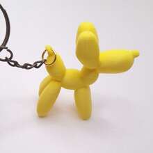 可爱气球狗钥匙扣 | 3D打印迷你雕塑钥匙圈 | 便携轻巧时尚包包挂饰及背包吊坠 - 彩色 - 查看 6