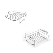 3/2/1 Pcs Air Fryer Rack Accessories, Multi-Layer Air Fryer Rack Set, Stainless Steel Stackable Bacon Air Fryer Accessories, Baking Basket, Toaster Rack, Cooking Rack, Suitable For Home Kitchen Baking And Cooking - Air Fryer Grill Rack - View 20