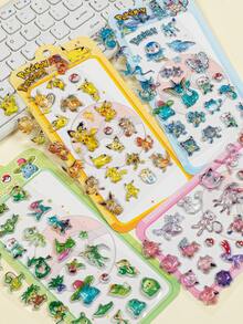 2026新款闪亮亮片贴纸，3D/DIY儿童贴纸 - 多色[款式/包裝隨機] - 查看 5