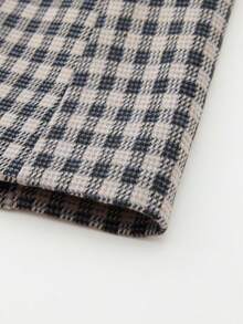 Tucano 男士格子单排扣西装，平驳领，单扣设计，修身剪裁，适合办公室、商务会议、休闲商务场合及日常通勤。 - 卡其色 - 查看 9