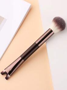 2-In-1 U-Shaped Nose Contour Brush + Blush Brush, Soft Bristles Won't Irritate Skin, Beginner-Friendly, Precise Nose Contouring, Creates Lifted & Defined Nose - Multicolor - View 4