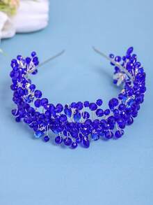 1pc Elegant Women's Crystal Headband Hair Accessory, Bridal Wedding Headpiece, Suitable For Princess Events, Festivals, Birthday Parties, Banquets Hair Band Hair Hoop,Summer,Holiday,Travel - Multicolor - View 9