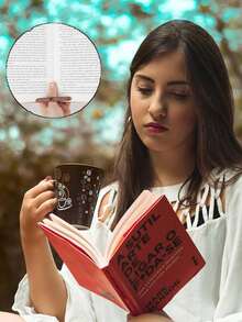 1pc Thumb-Sized Book Support Holder, Page Holder, School Supplies, Reading Aid, Student Book Accessories, Page Unfolder, Convenient Bookmarks, School Supplies, Back-To-School Season. - Multicolor - View 3