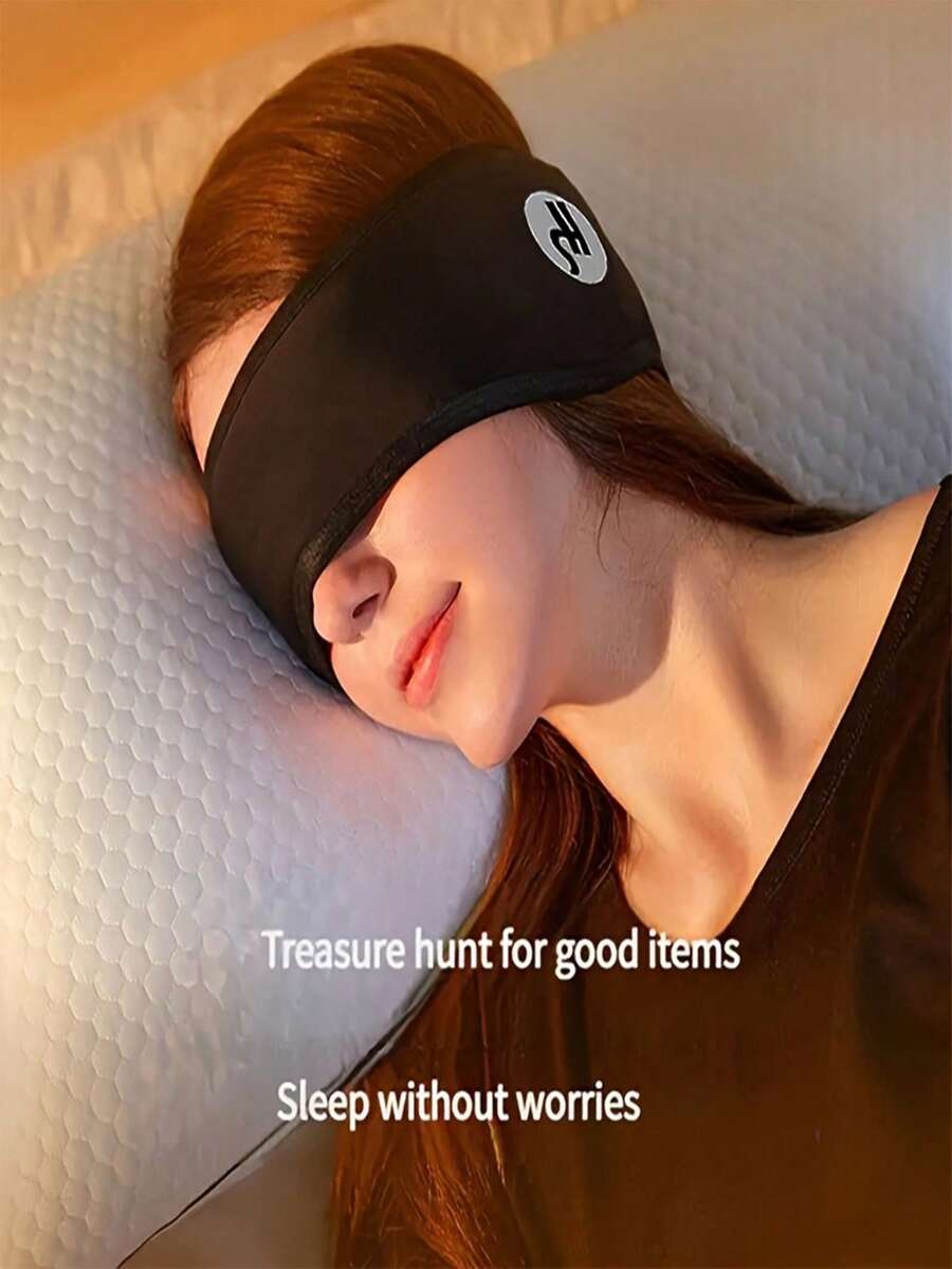 1 Set Sleep Noise-Proof Earmuffs, Adjustable Hook And Loop Eye Mask With Earplugs, Effectively Blocks Noise Without Ear Pressure, Suitable For Sleeping, Napping And Nighttime Use In Bedroom, Travel, Office, School And More - Multicolor - View 1
